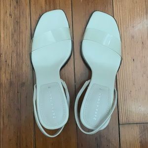 [Zara] Nude/Vinyl Heels